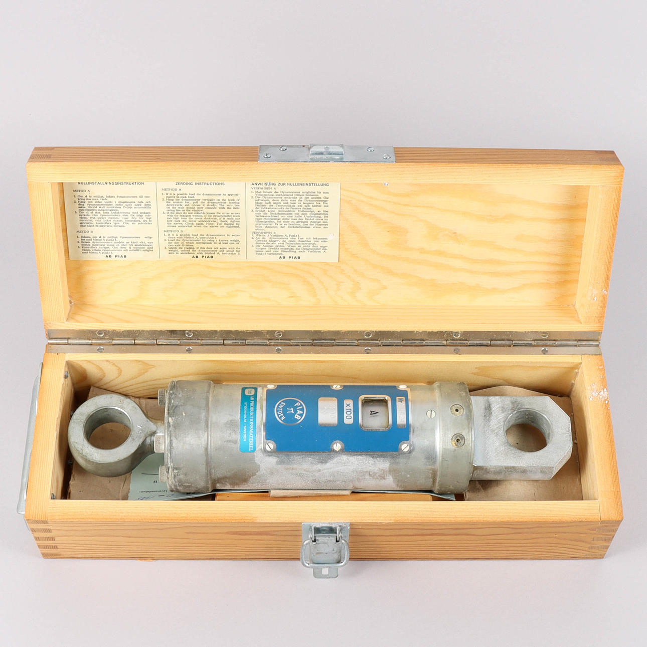 DINAMÓMETRO Piab, 3000 kg.