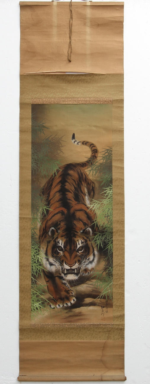 RULLMÅLNINGAR, 2 st, blandtekniker, Kina.