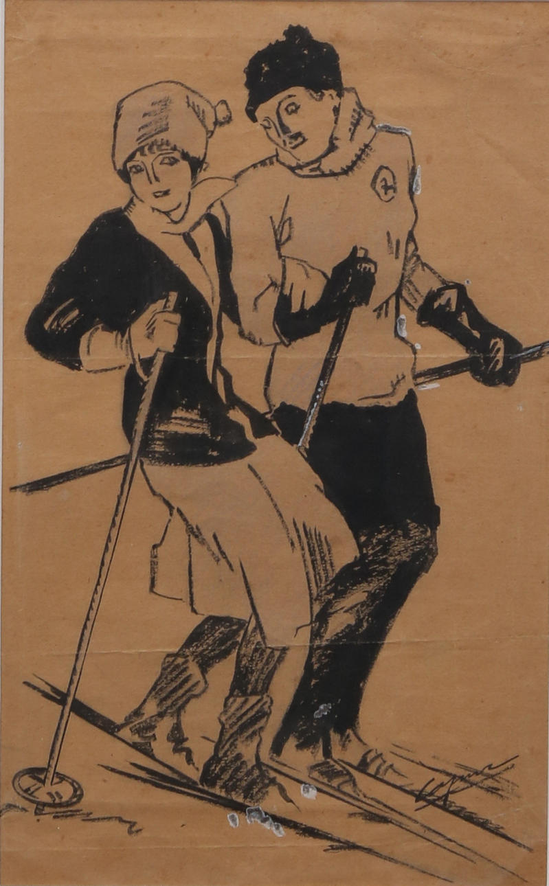 PASCUAL CAPUZ. "Esquiadores".