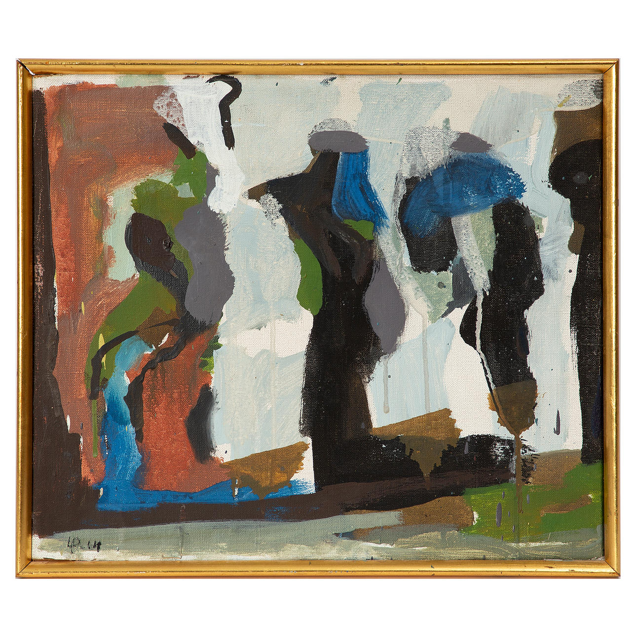 LASSE PERSSON, oil on canvas, “Opened room”, signed.