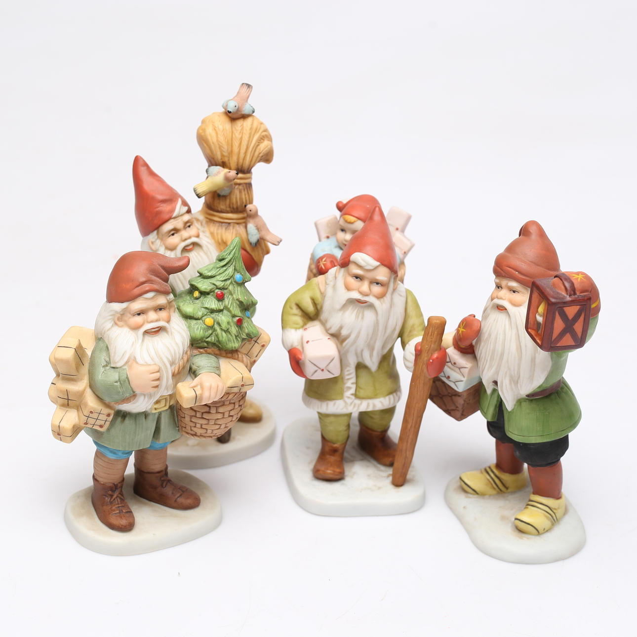 TOMTAR, 4 st, efter Jenny Nyström, Kalmar Läns Museum.