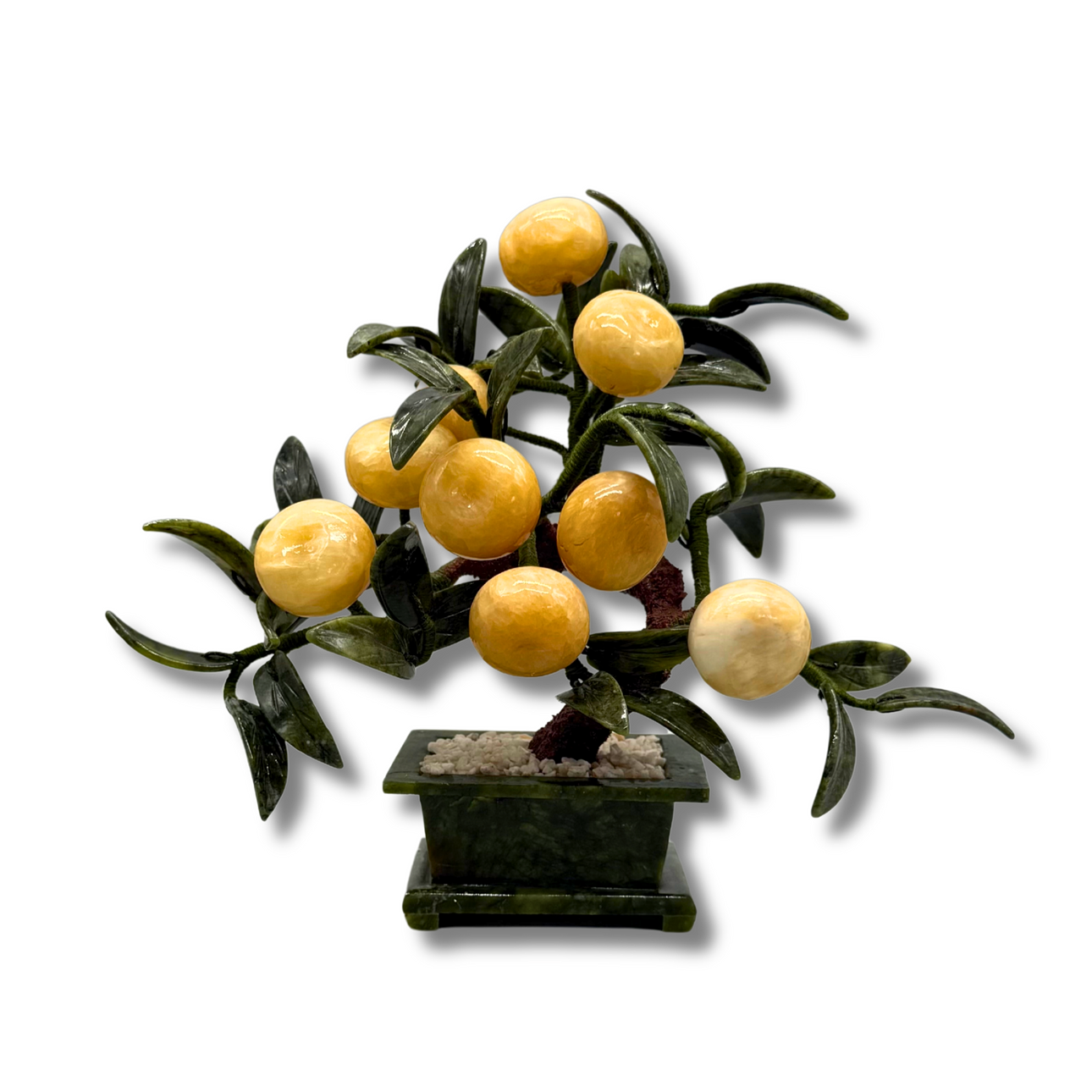 MIRABELLE-TRÄD TILLVERKAT AV JADE STEN BONSAI.