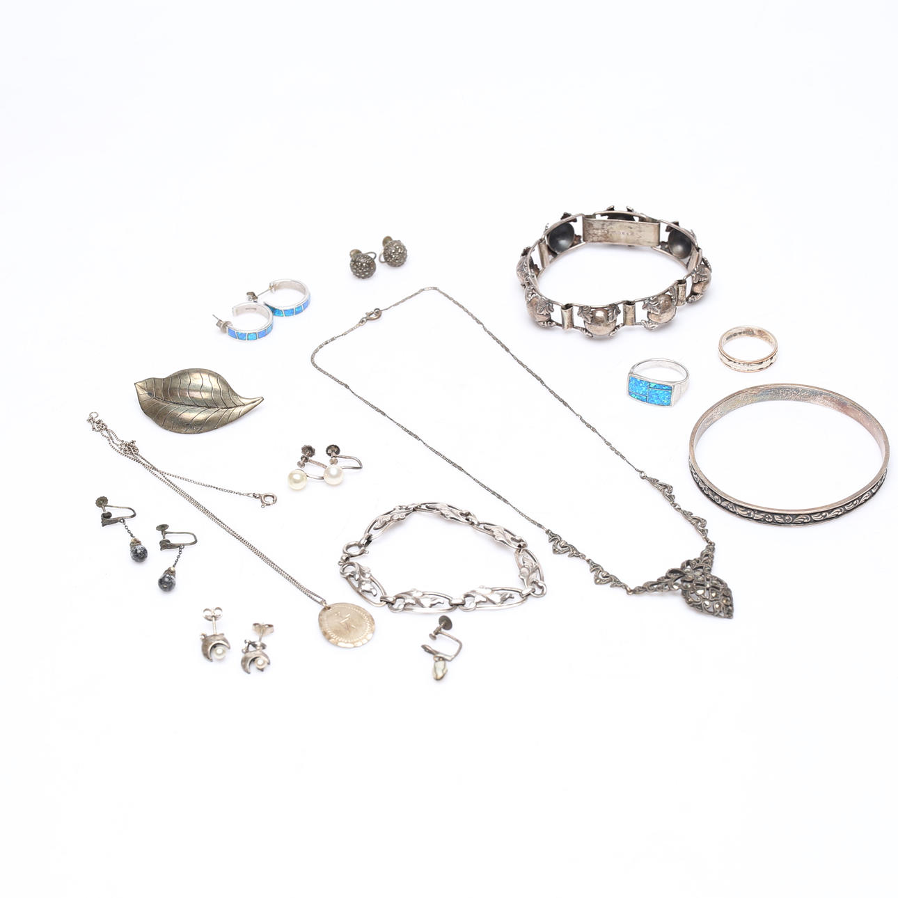 SILBERSCHMUCK, Gesamtgewicht ca. 104 g.