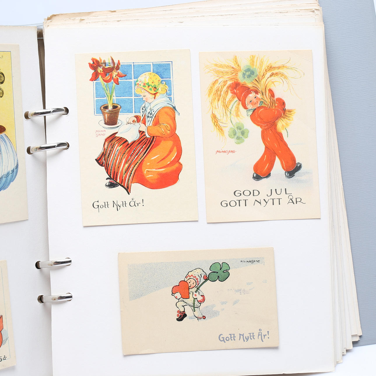 LETTER CARDS/POSTCARDS, including Christmas-themed.