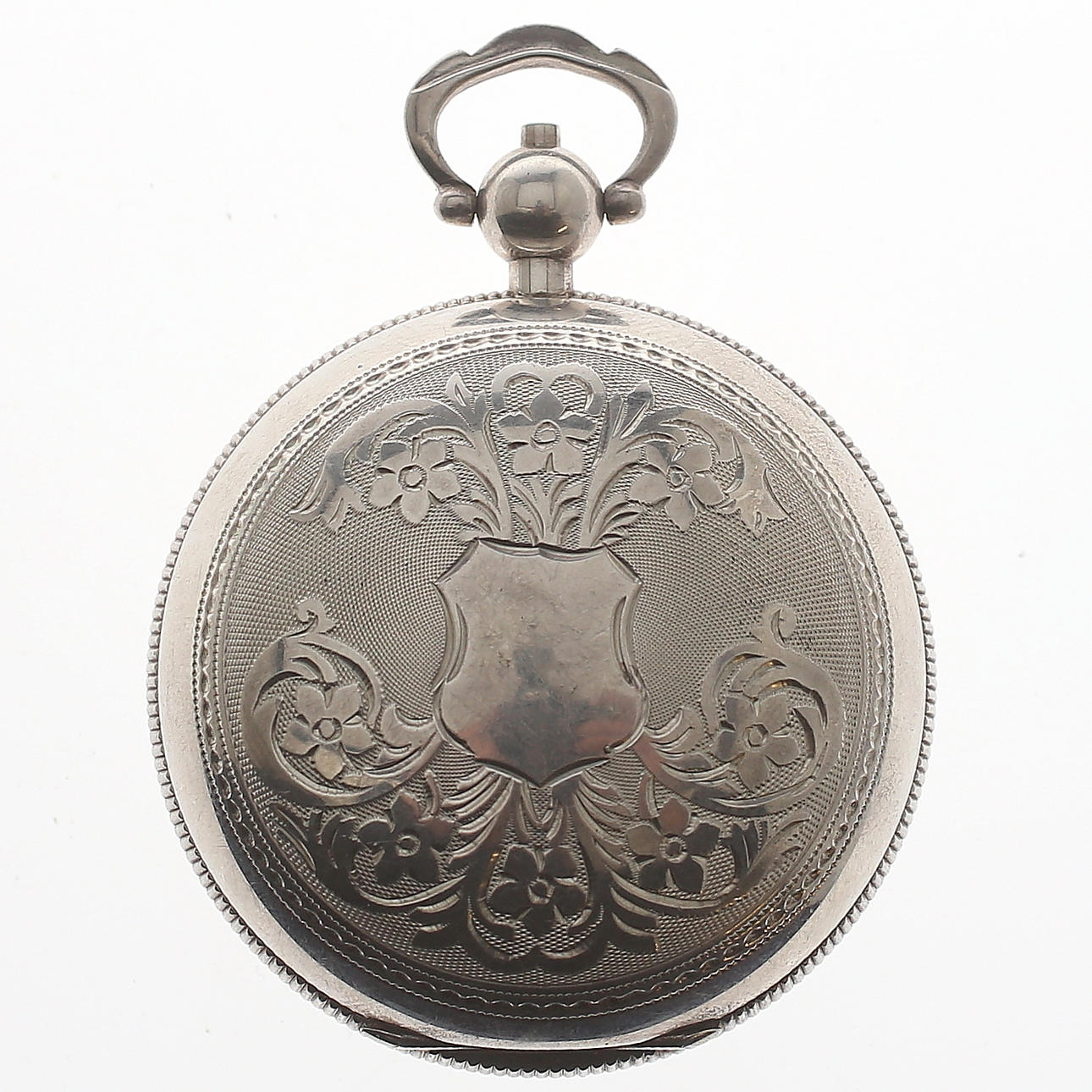 FICKUR, J.Dent London, sterlingsilver, ankargång, sent 1800-tal.