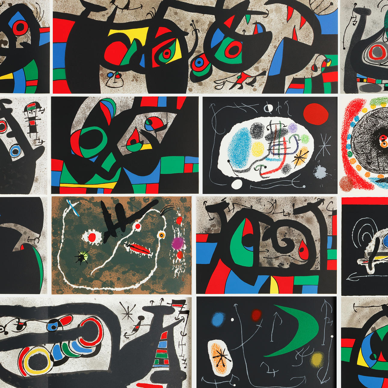 JOAN MIRÓ. "Le Lézard aux plumes d'or", bok med 15 färglitografier.