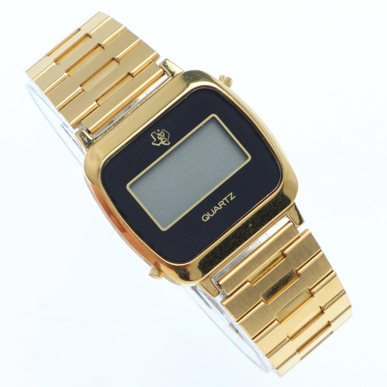 RELOJ DE PULSERA DIGITAL, LCD de Texas Instruments, cuarzo, 1970/80.