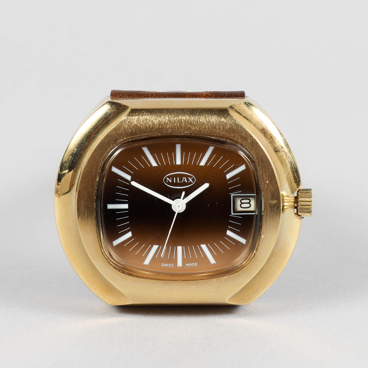 NILAX 'TV', vergoldeter Stahl, manuell.