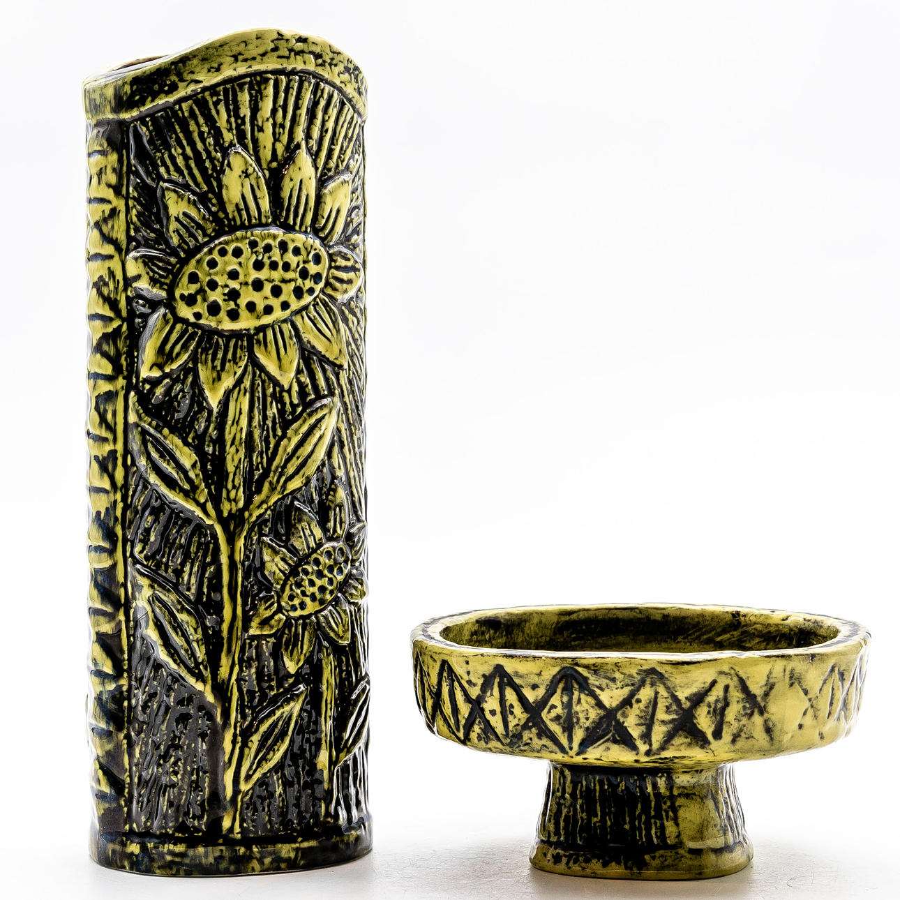 GUNNAR NYLUND. Rørstrand. Vase & Skål.