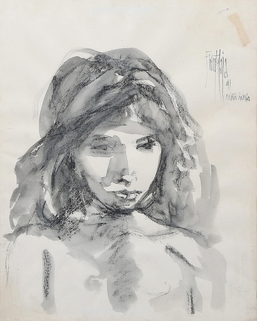 JOSÉ FUENTETAJA FERRERO. „Indisches Mädchen“.