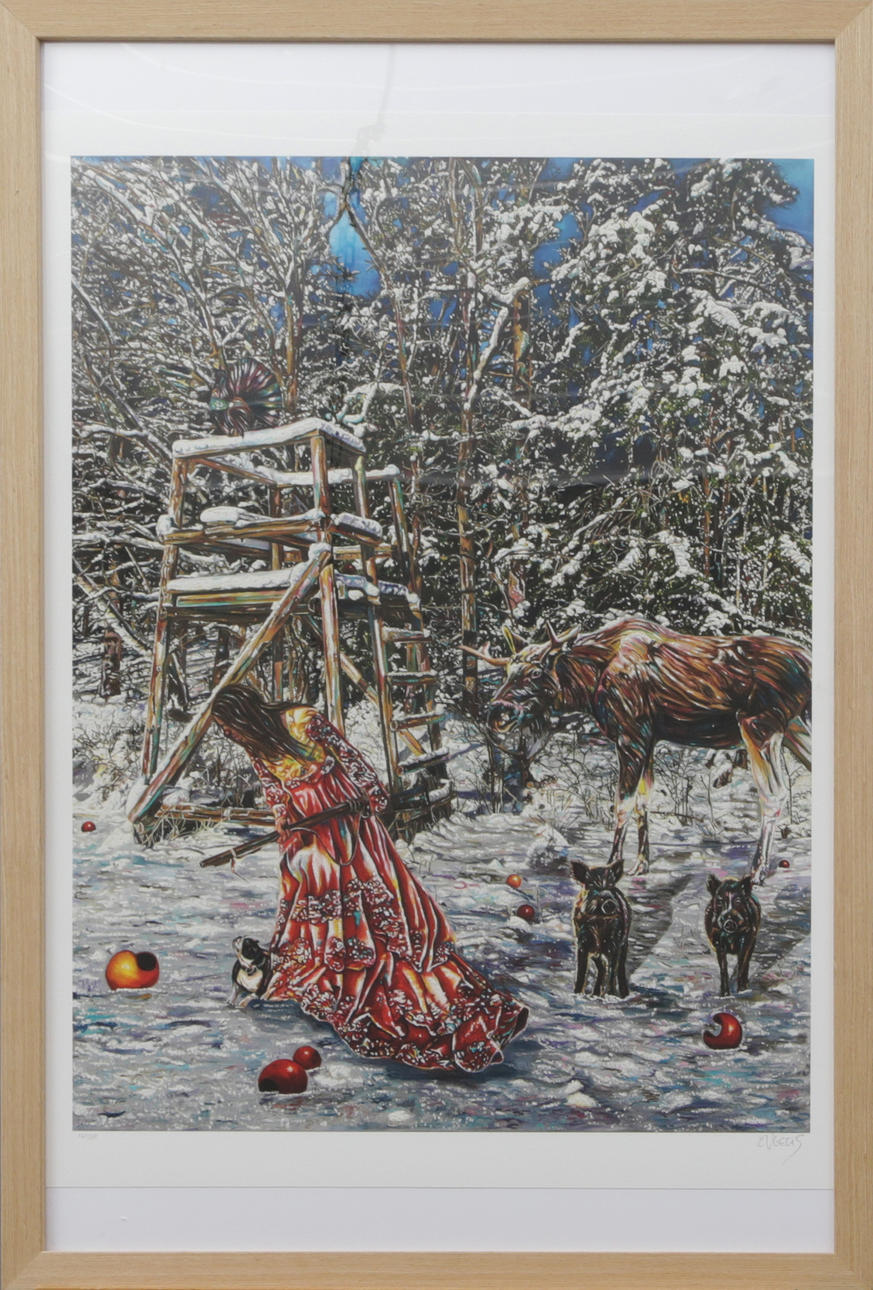 CAROLINE AF UGGLAS. LITO, signeerattu.