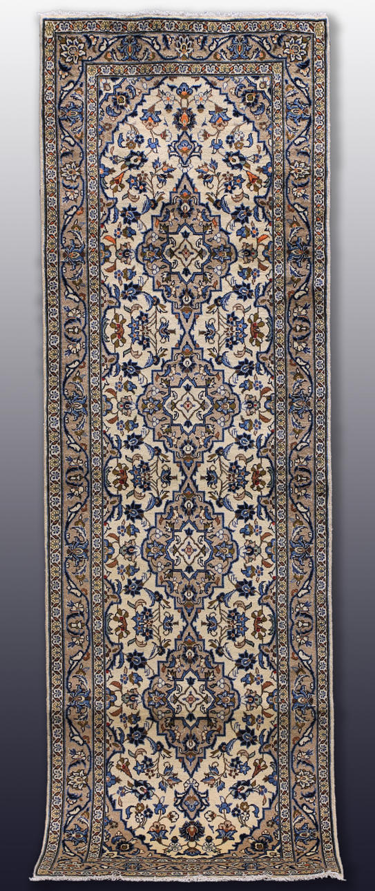 MATTA, Persisk, ljus Keshan, (fine) gallerimodell, 310 x 100 cm.