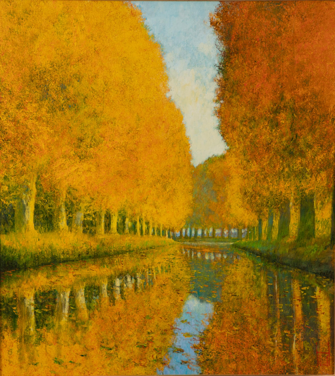 UWE HERBST (GEB. 1952). Canal du Midi i höst.