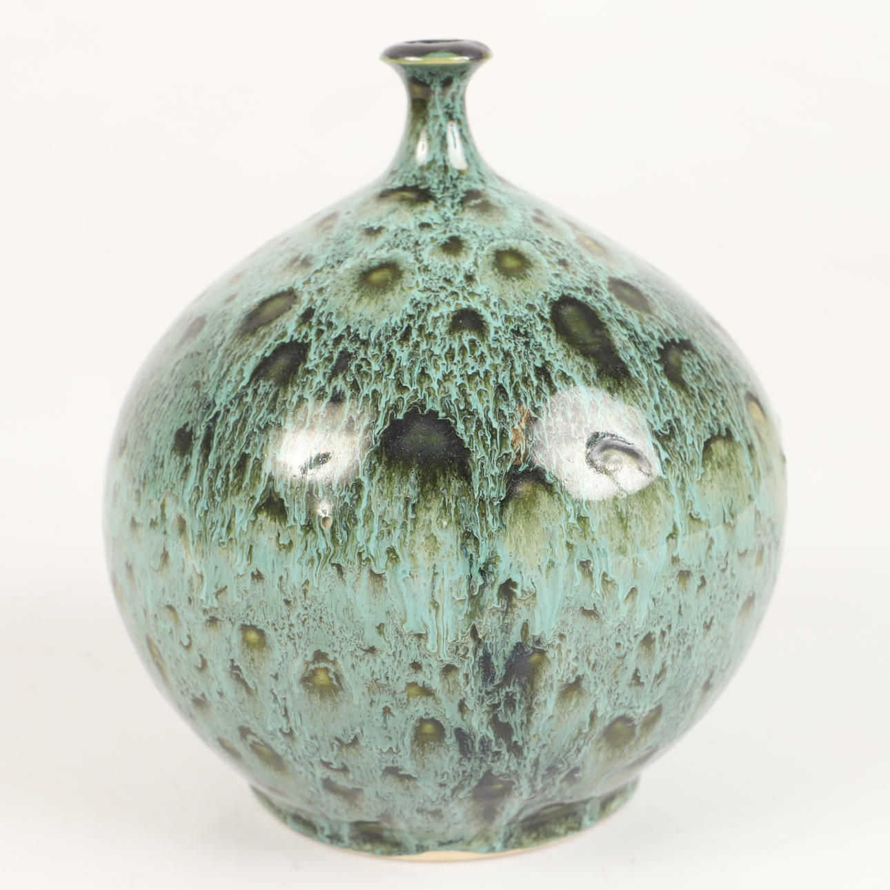 GUNNAR ANDERSSON. Vase, glazed ceramic, Höganäs, 1991, signed.