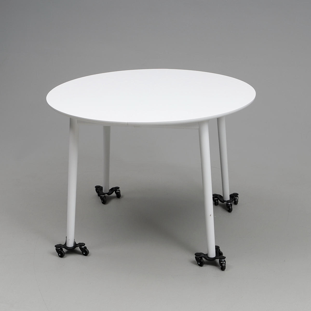 TABLE. Painted wood, insert board, “Zigzag”, Hans K.