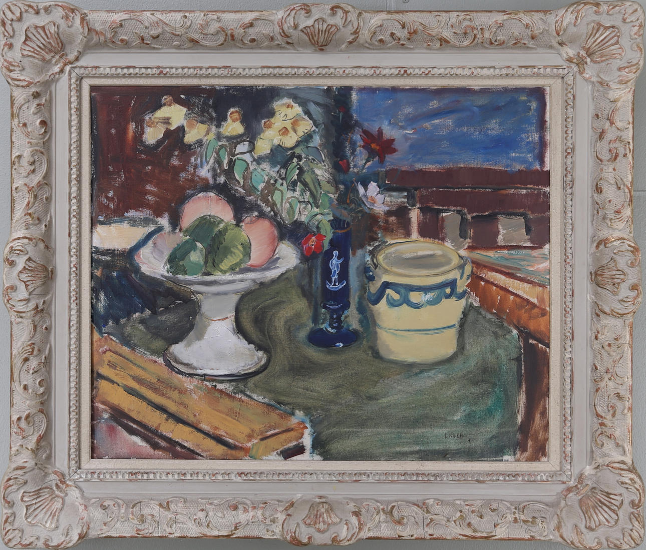 DAVID EKBERG. Stilleben, olja på duk, signerad och daterad -44.