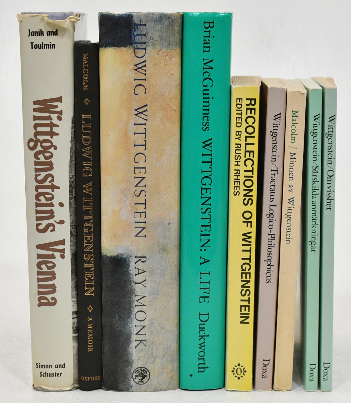 Books about and by Ludwig Wittgenstein. 9 Volumes. Books, Maps