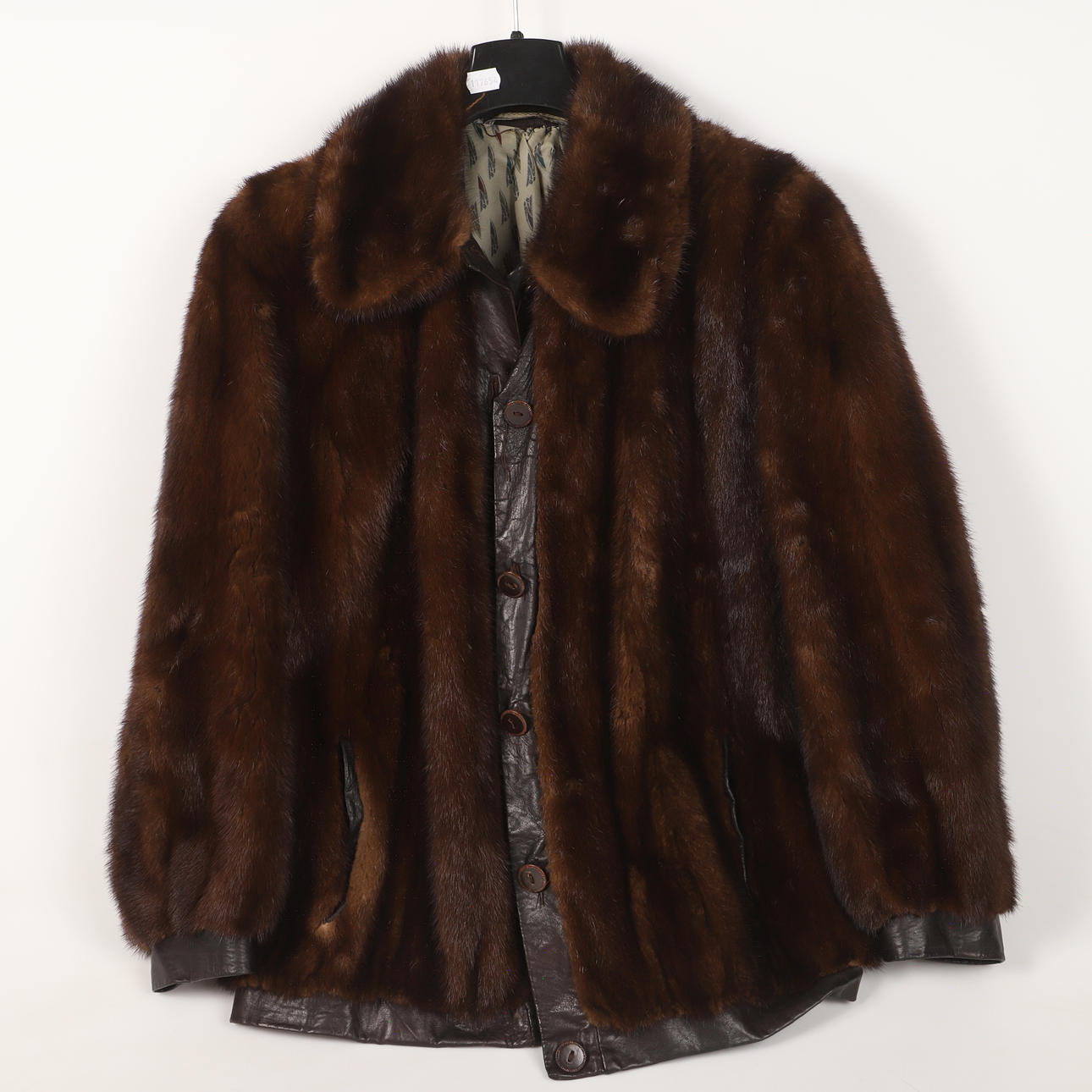 FUR JACKET, mink/leather, 20th century.