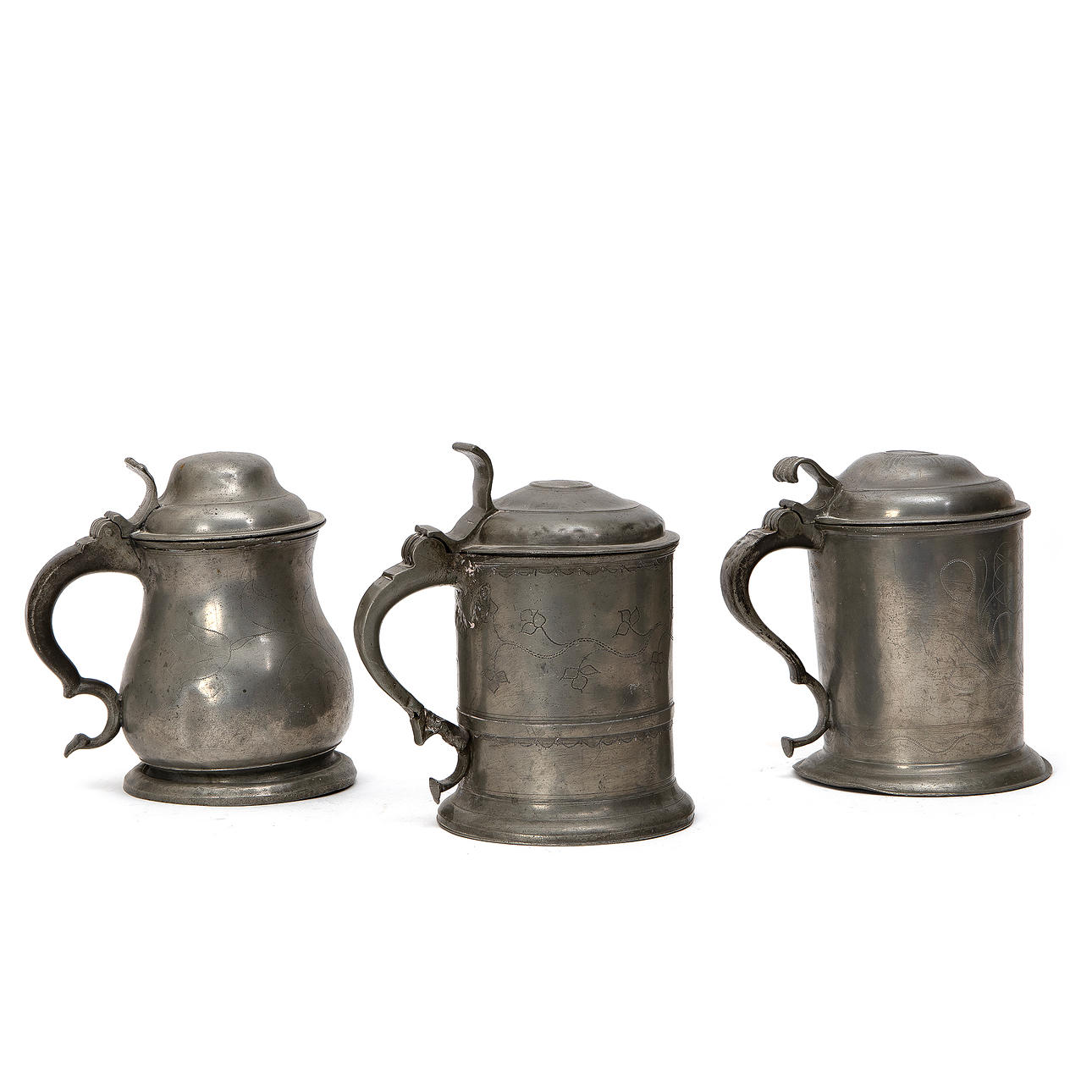 TENNSTOP, tre st, 1700-tal.