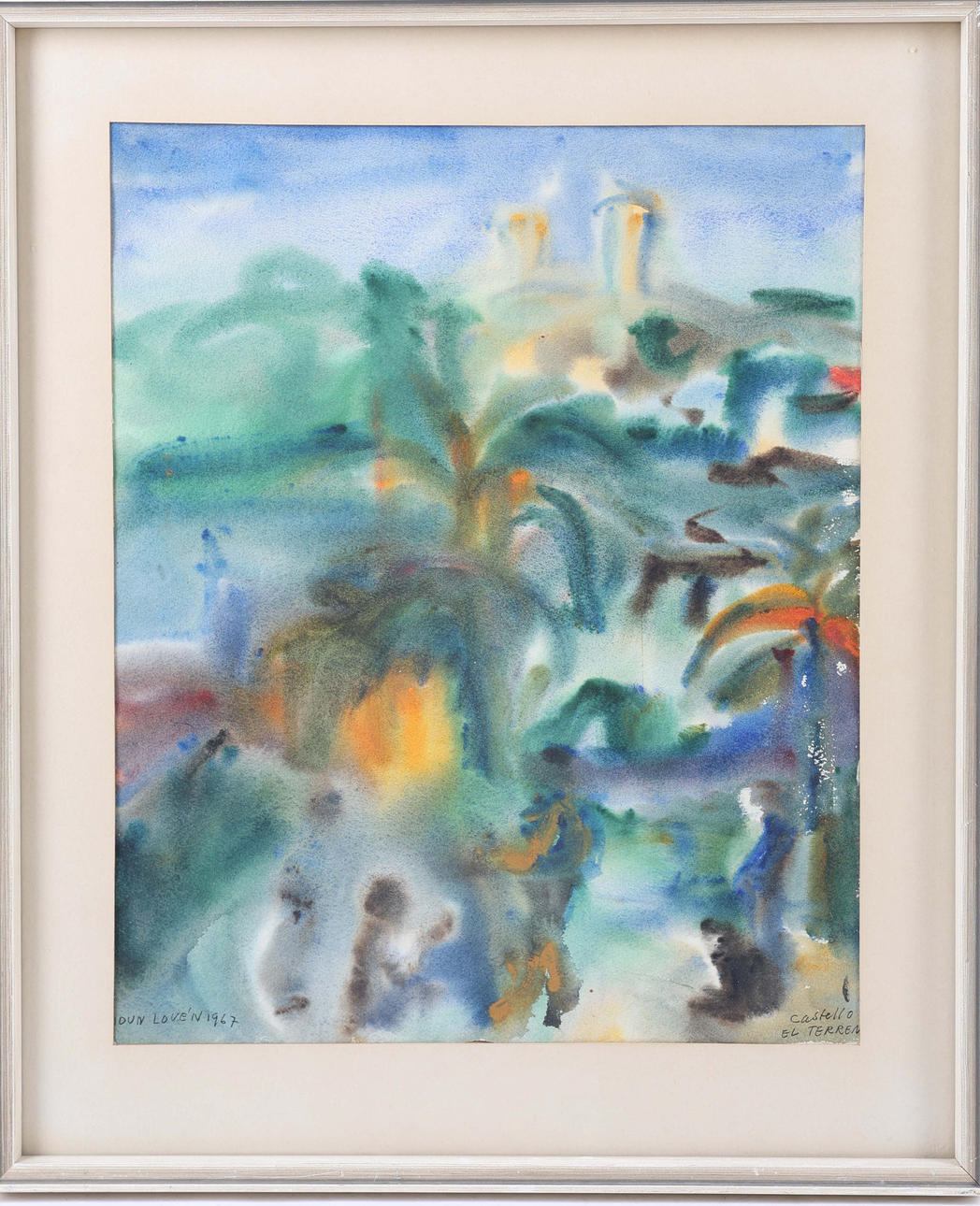 IDUN LOVÉN, watercolour, signed and dated 1967.