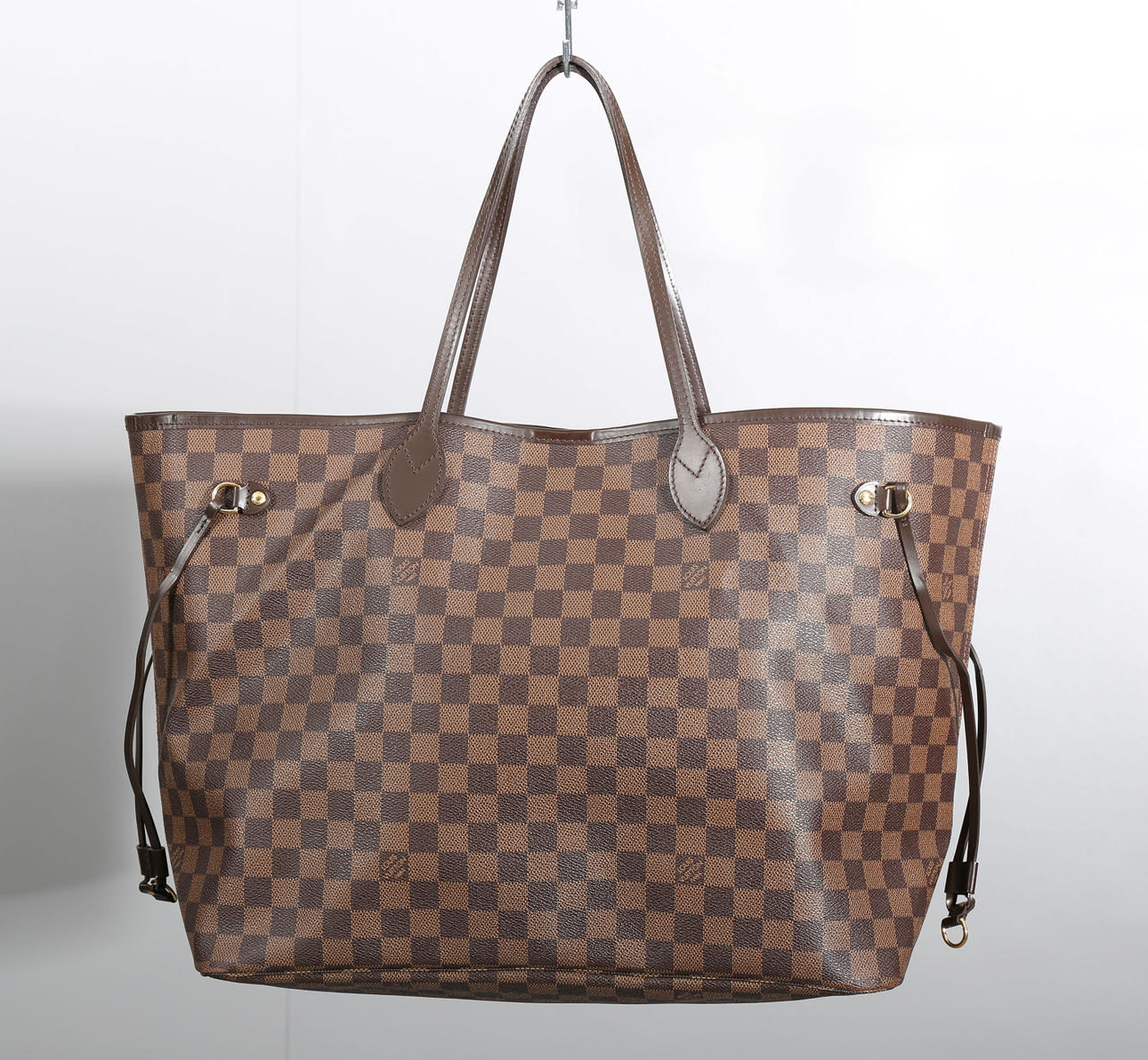 VÄSKA, canvas och skinndetaljer, "Neverfull" Large, Louis Vuitton, Frankrike.