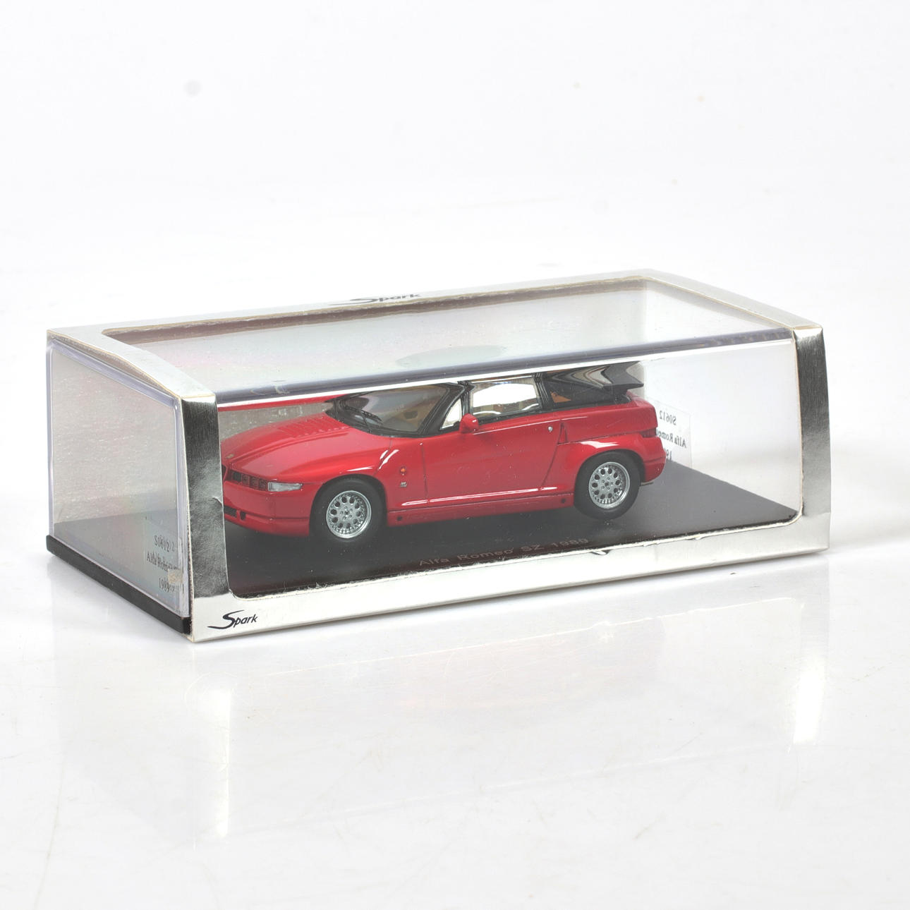 MODEL CAR, metal/resin, Alfa Romeo SZ,1989, Spark Models, scale 1