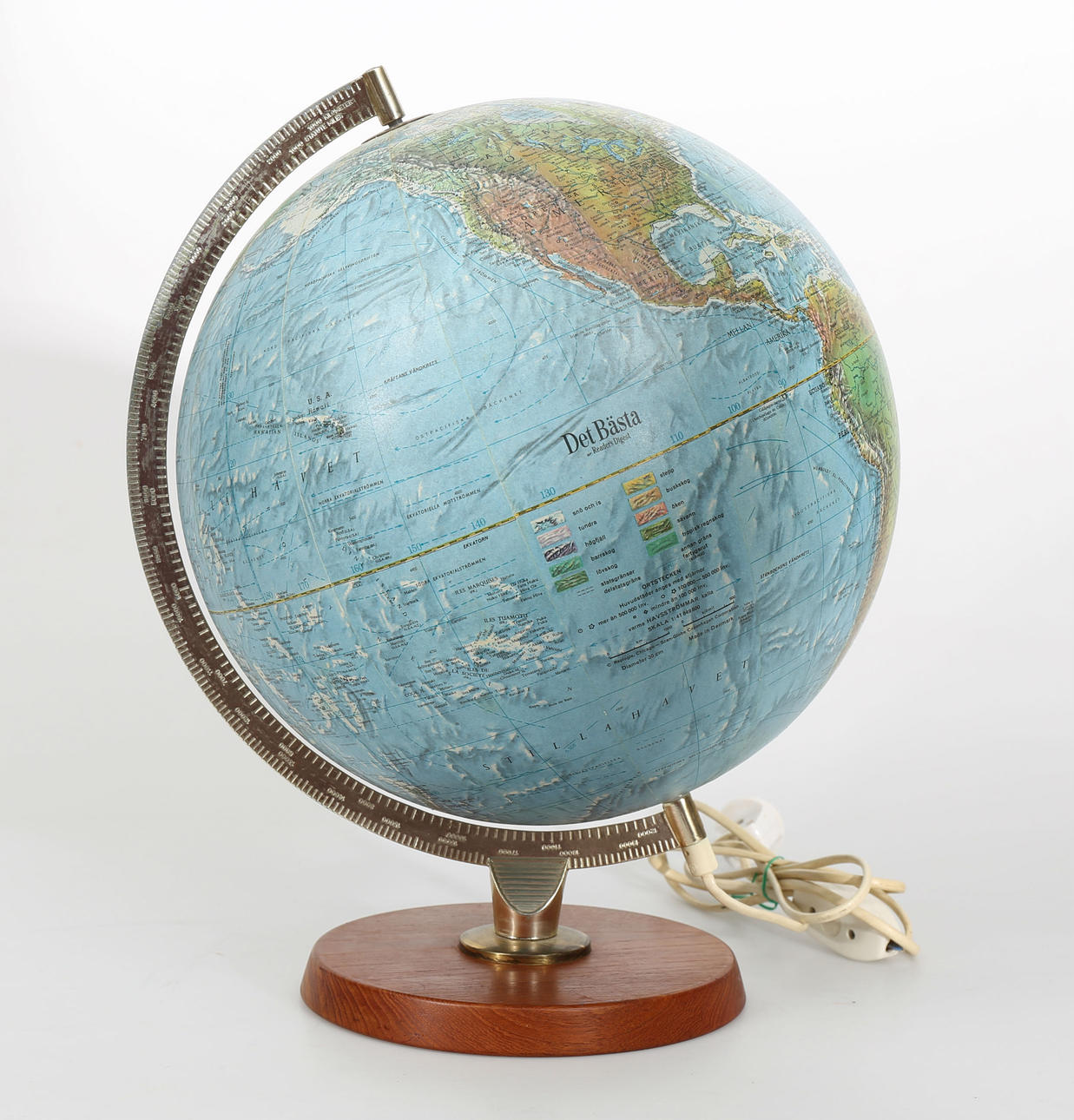 JORDGLOB, Readers Digest, träfot, Danmark, 1900-talets mitt.