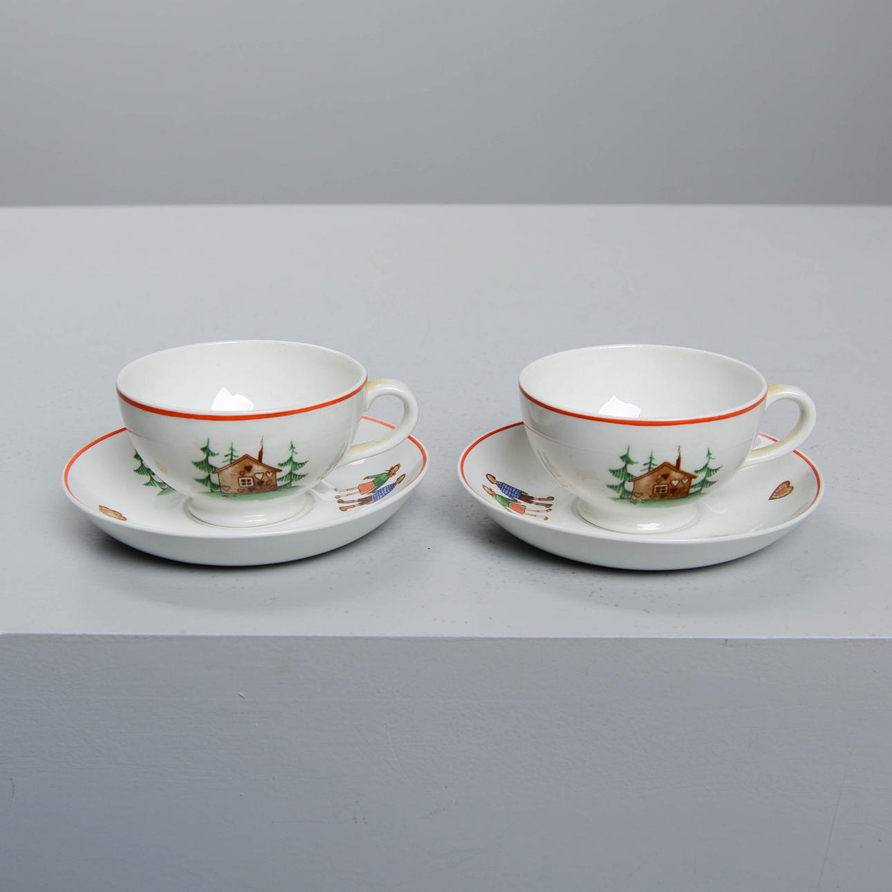 BARNSERVIS, 2 sets, porcelain, Arabia, Finland.