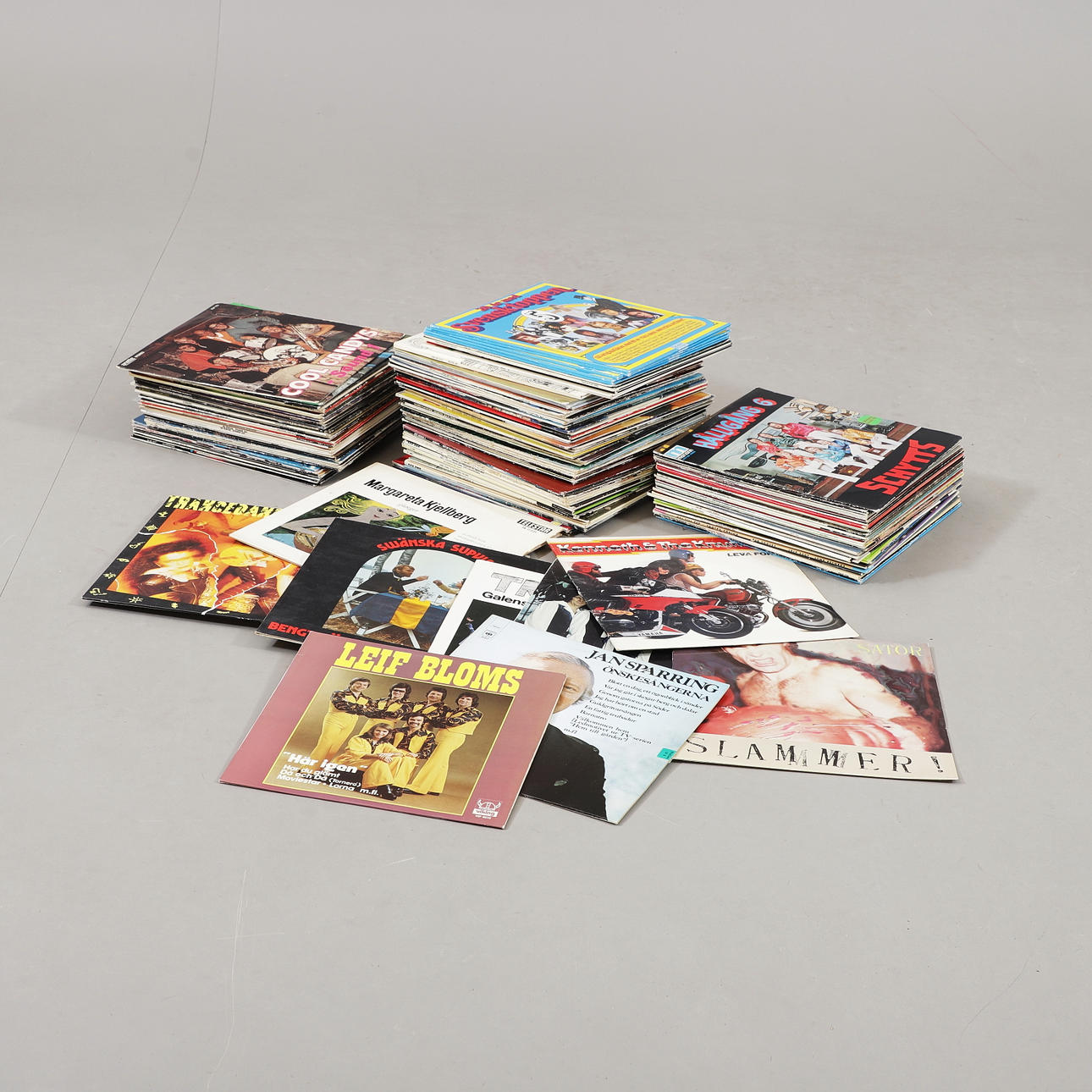 LP-SKIVOR, ca 170 st, 1900-talets andra hälft.