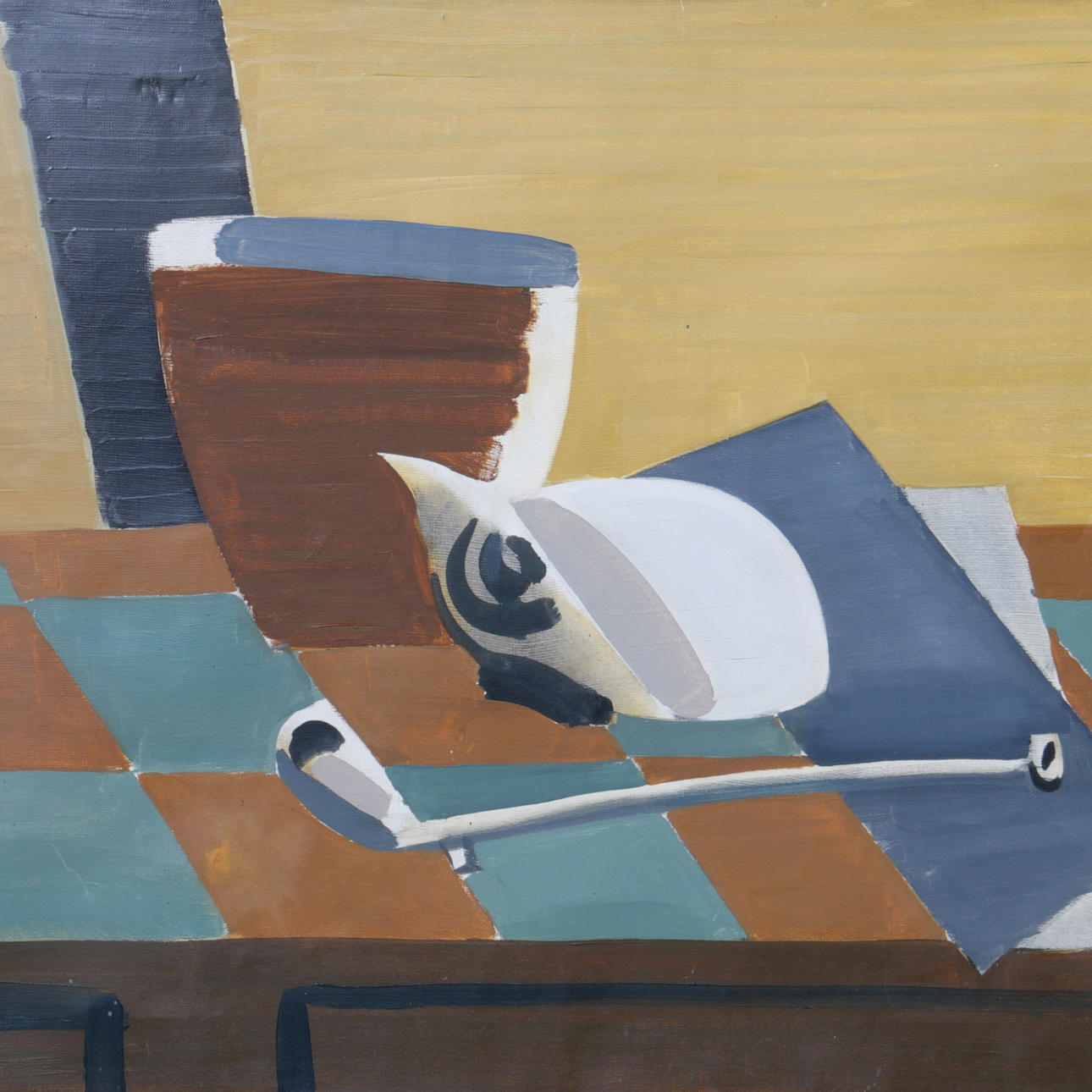 BENGT LUNDIN. Olja på duk, stilleben, signerad.