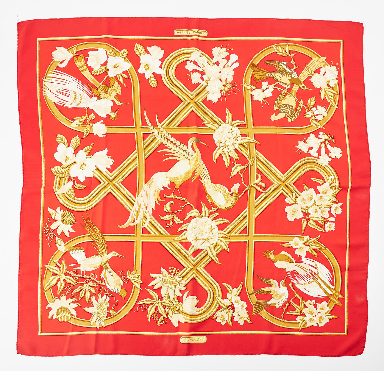 A “Caraïbes” scarf from HERMÈS.