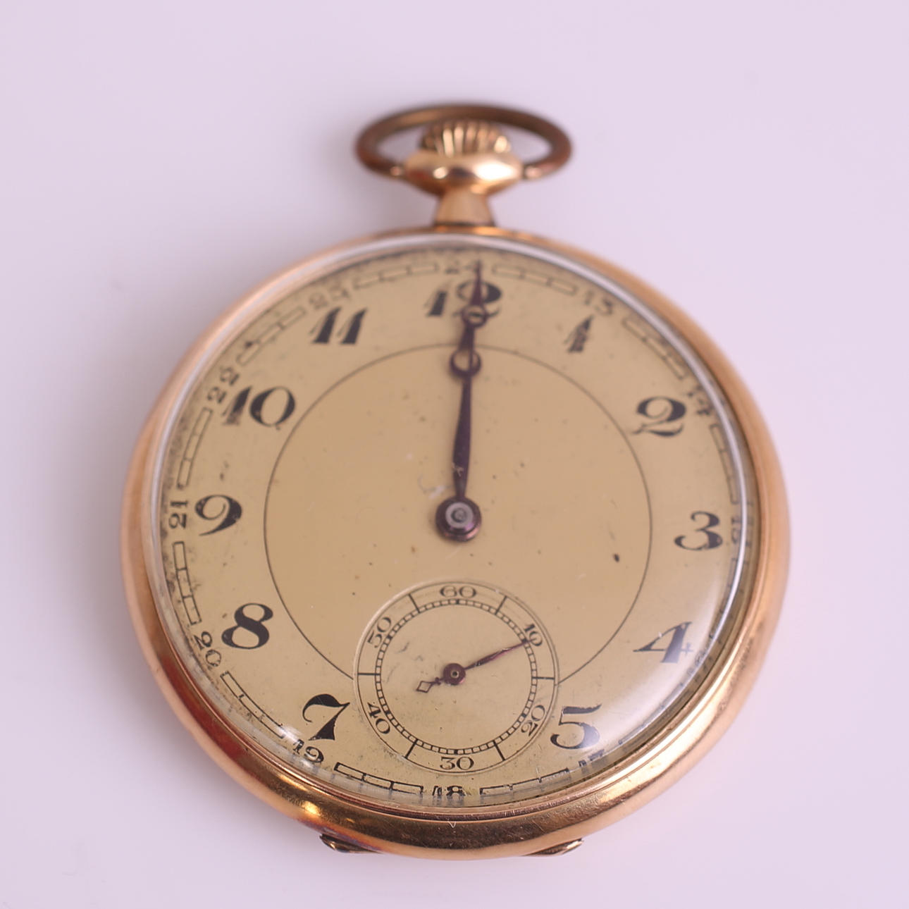 FICKUR, guld 14k, Lepine-ur, omärkt, nr 155338, 18-/1900-tal.