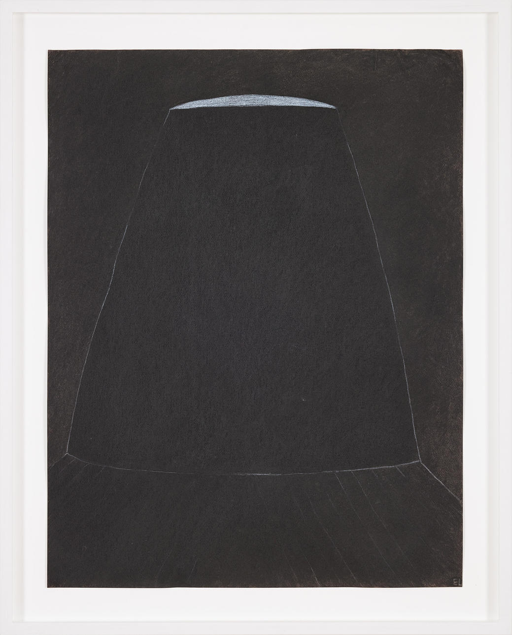 EVA LANGE. Kolteckning.