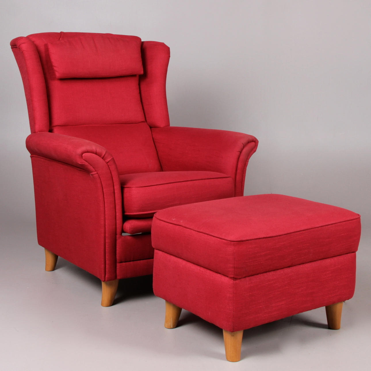 FÅTÖLJ, med fotpall, ställbar, Bröderna Andersson, samtida.