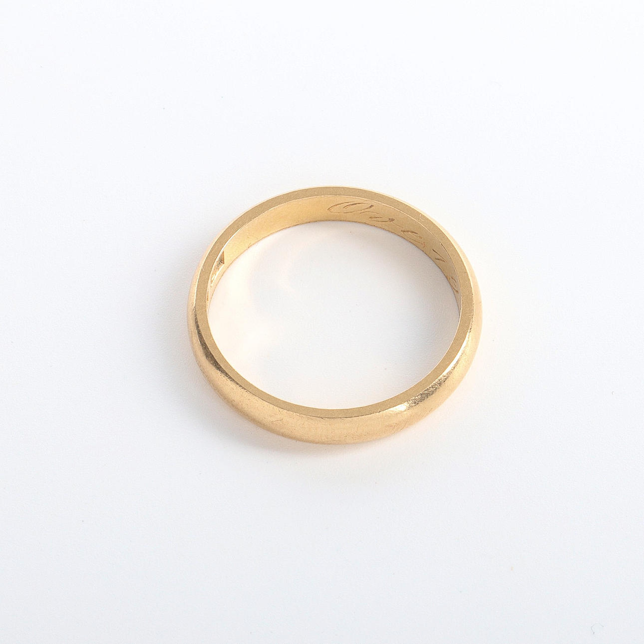 GLAT RING, 18K guld, 1952.