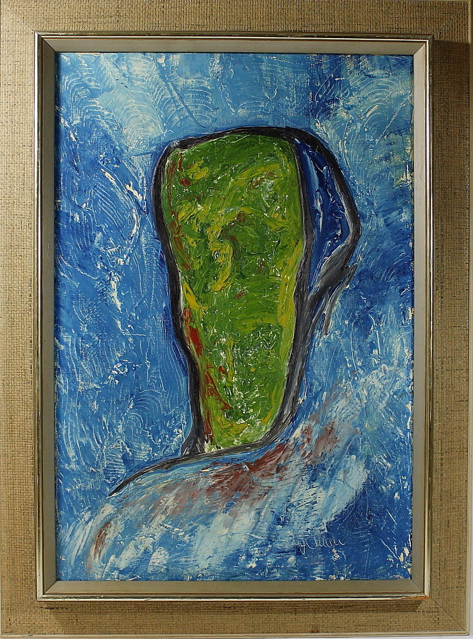 STIG ALLAN. olja på duk, "stilleben" signerad.