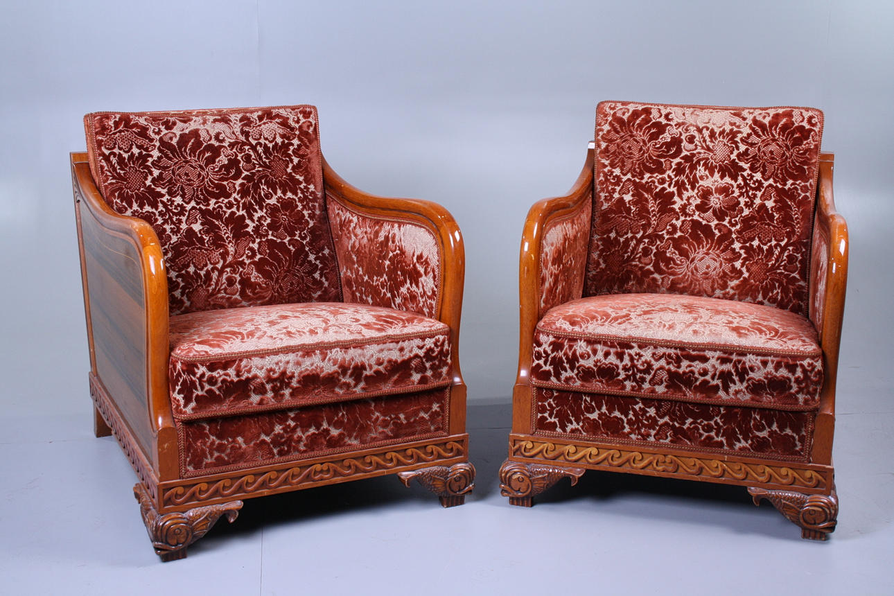 FÅTÖLJER, funkis, 1920-1930tal.