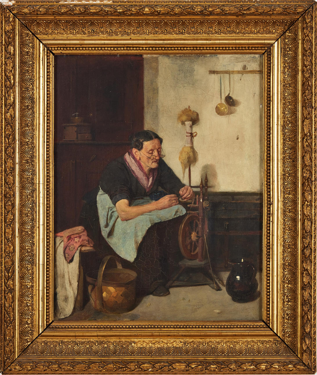 EMMA EKWALL (1838-1925). Spinnerska.