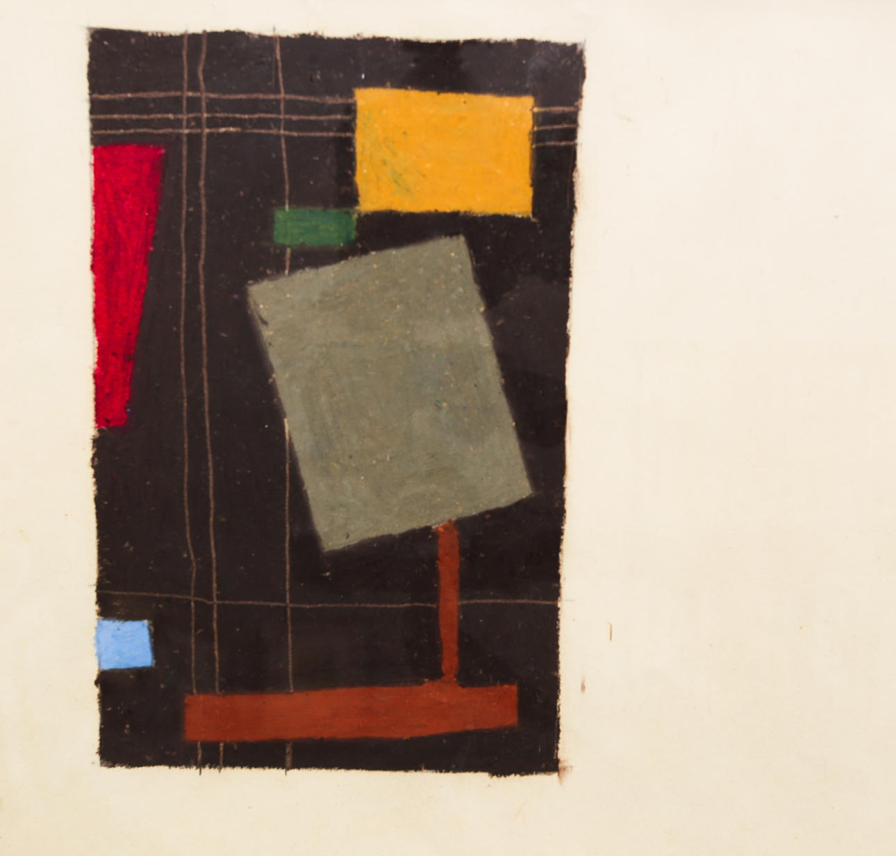 GUNILLA BLOMQVIST (1943-2023). , 2 pcs., pastel, cubist, sign. G.B.1960 ...