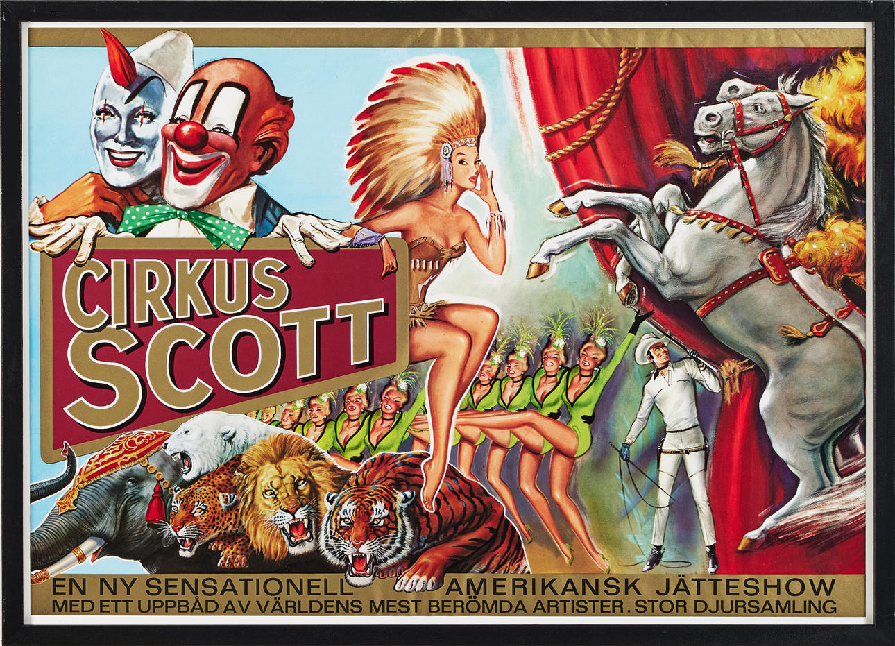AFFISCH, Cirkus Scott.
