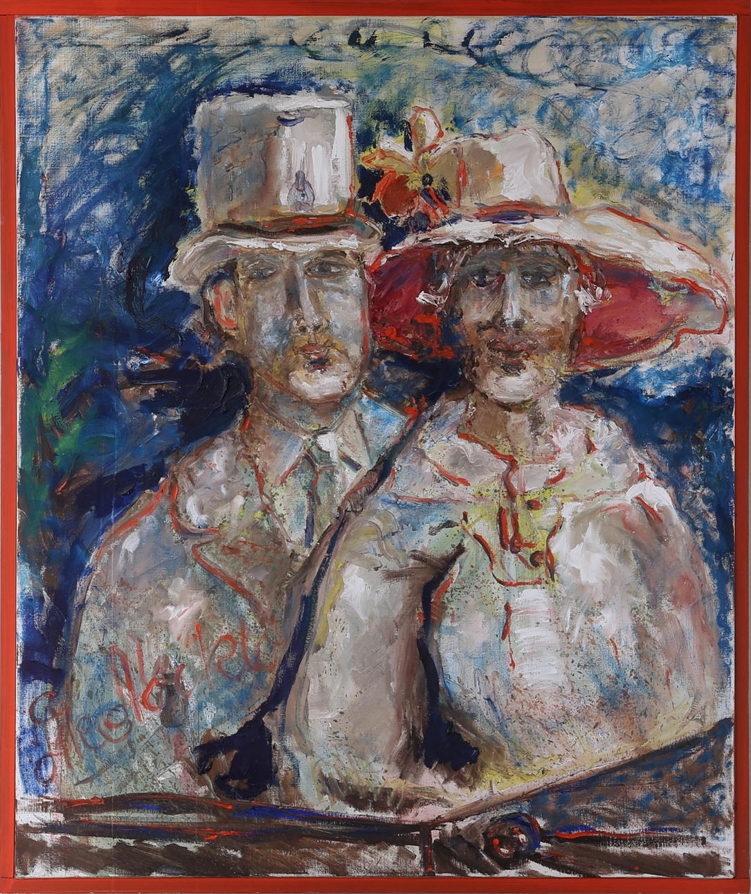 ÅKE MÖCKLÖ. Paret, olja på duk, signerad.