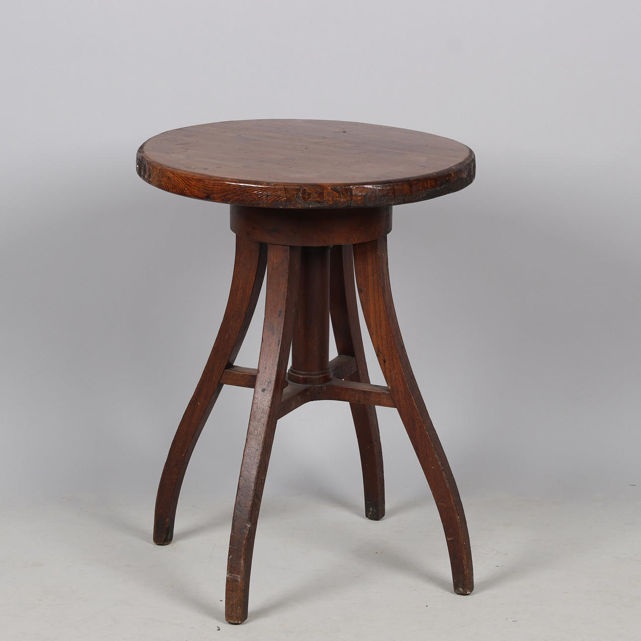 Height adjustable table, pine, 19./20. yay.