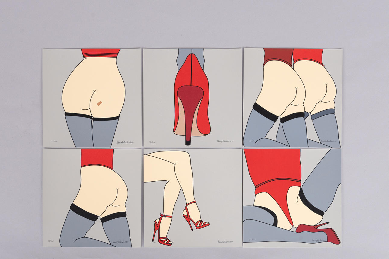 BENGT ANDERSSON. “Kvinnobilder”, serigraphs, folder, 6 pcs, signed.