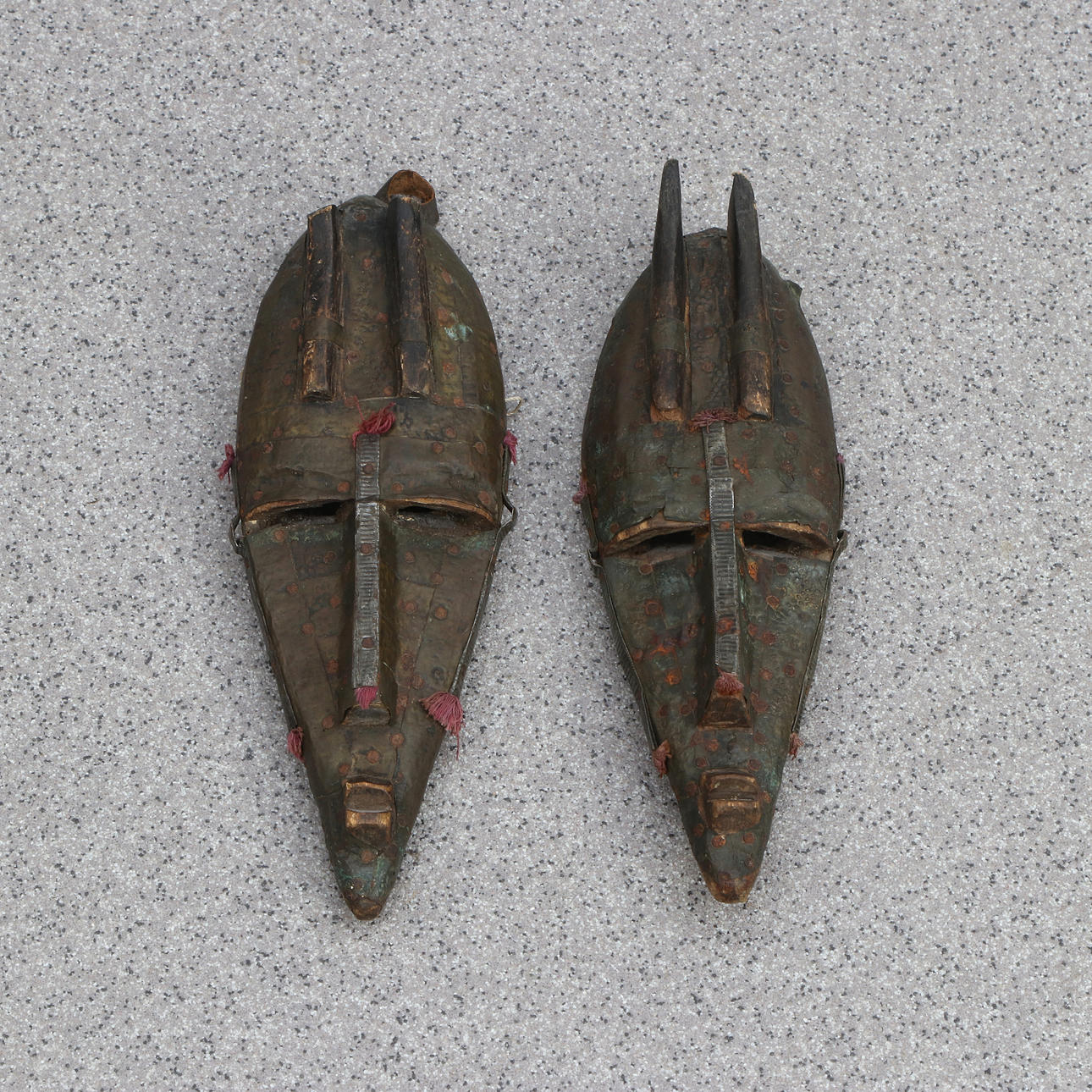 TWO MASKS, Marka/Sorakale, Mali.