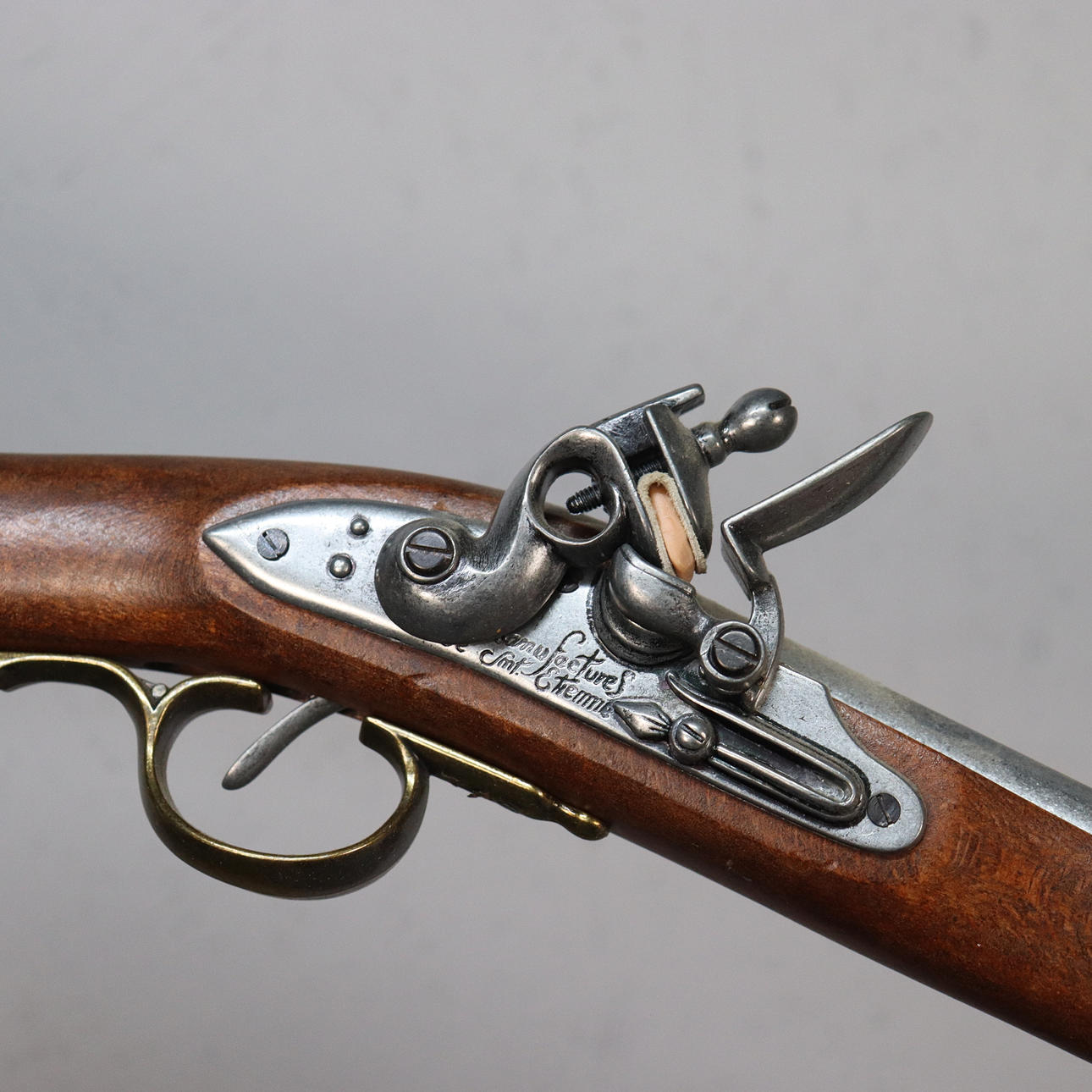 Flintlock rifle with bayonet, replica. Weapons & Militaria - Guns ...
