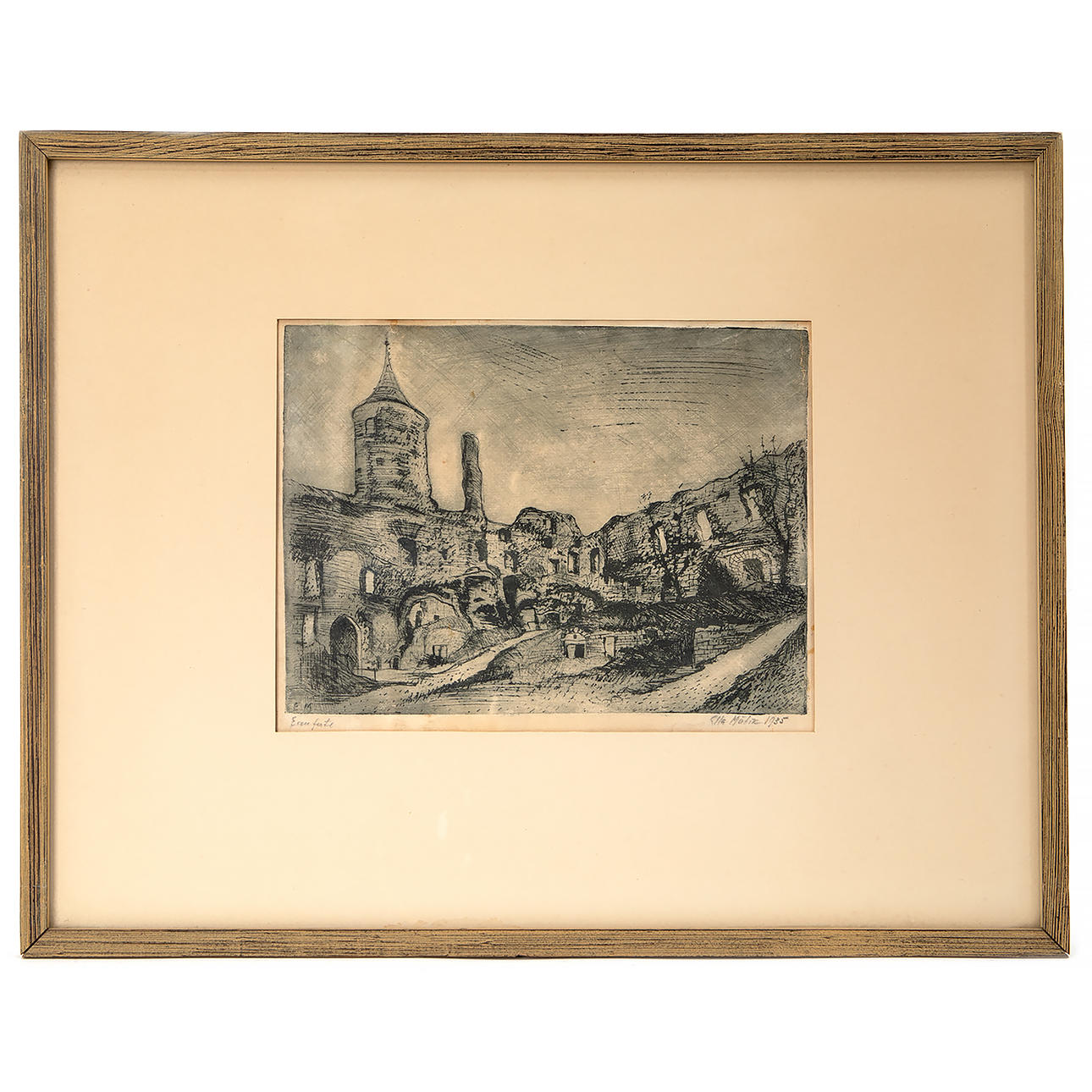 ELLA MÄTTIK (1904-1943). Etching, signed and dated 1935.