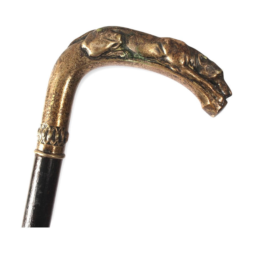 KÄPP, trä/silver, 18/1900 tal.