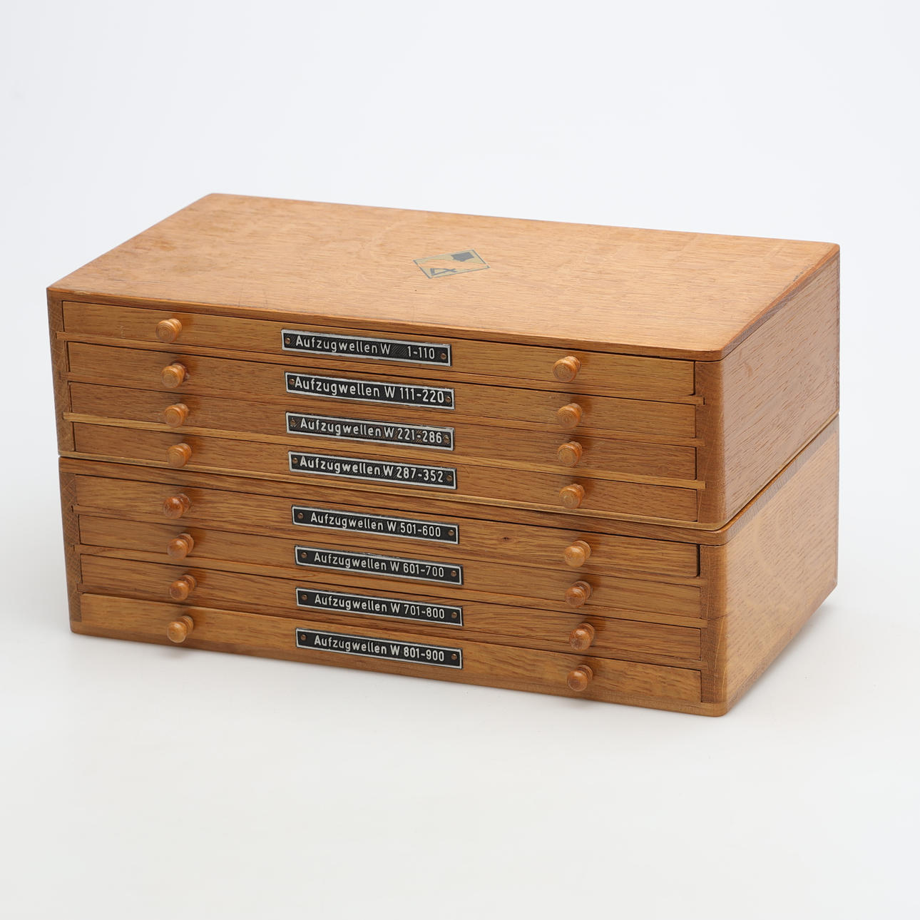 SCHATULL 2 st, med delar till klockor.