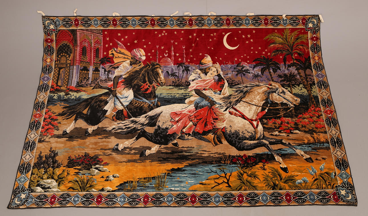 GOBELÄNG, textil, 18-/1900-tal, "Tusen och en Natt".