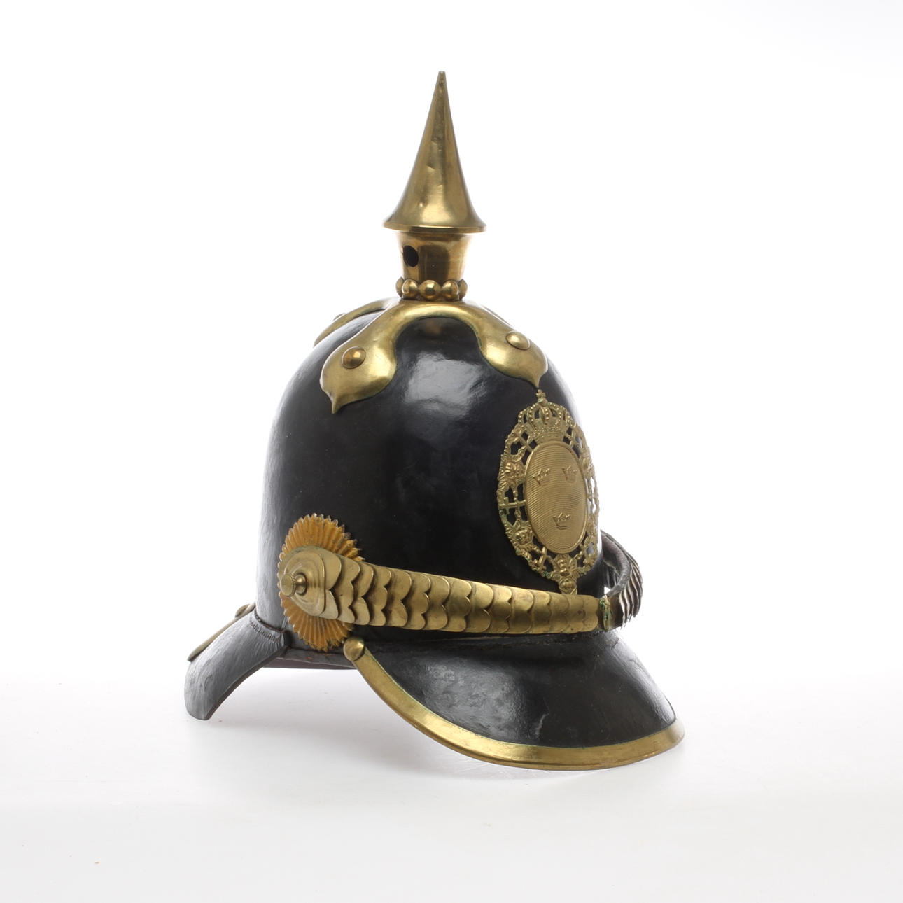 KASK. svensk m/1845, för manskap vid infanteriet.